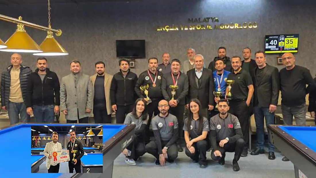 Battalgazi 3 Bant Bilardo Turnuvasında Şampiyon Aykut Ertunç