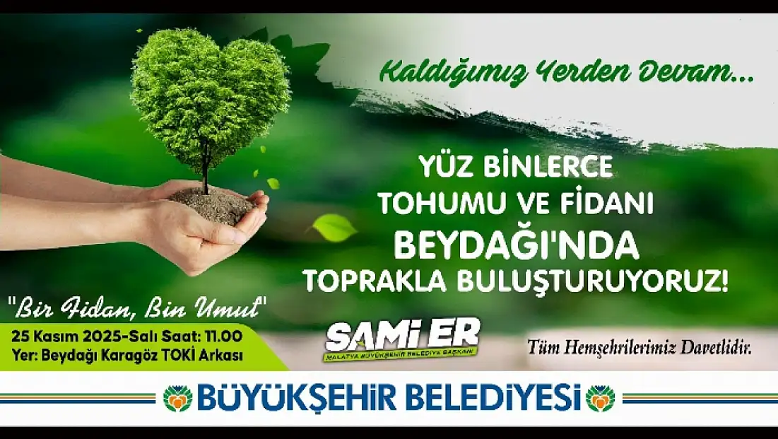 Beydağı Fidan Dikim Şenliği 25 Kasım’da