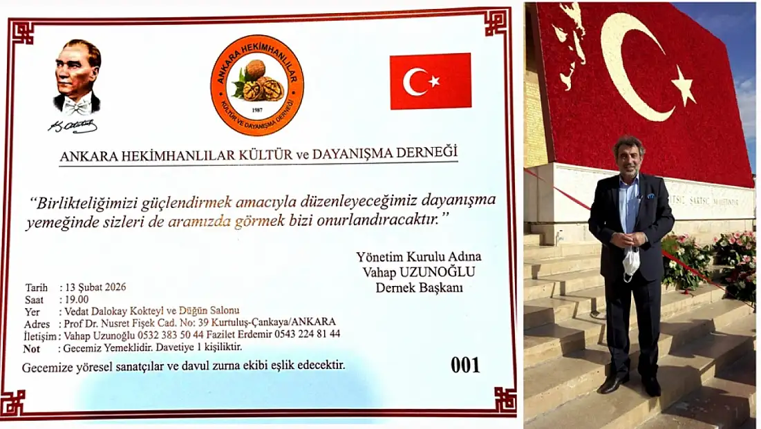 Hekimhanlılar 13 Şubat’ta Ankara’da Buluşuyor