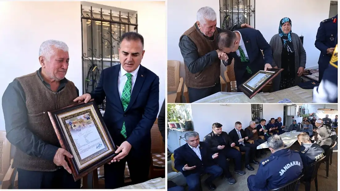 Vali Dr. Akbıyık Şehit Emrah Kuran’ın Baba Ocağını Ziyaret Etti