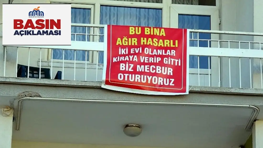 Yeşilyurt İlçesinde Bulunan Yapının Hasar Durumu Hakkında Açıklama