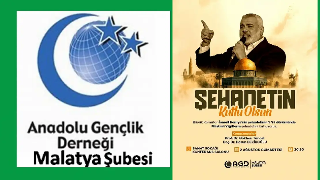 AGD dan Malatya'da: Şehadetin Kutlu Olsun! Anma Etkinliği