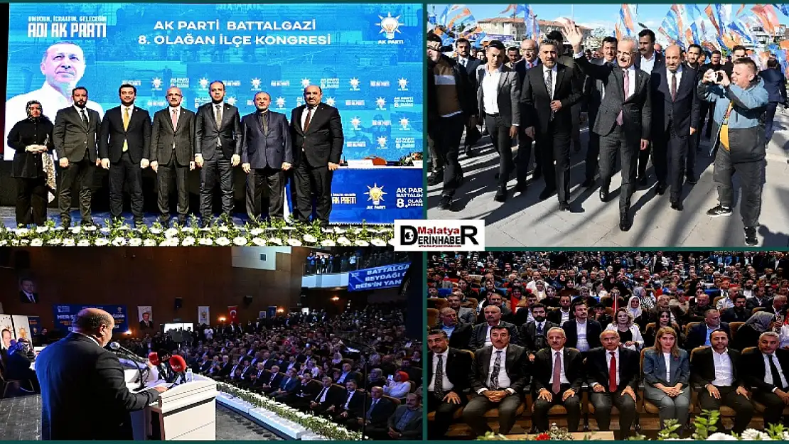 AK Parti Battalgazi İlçe Kongresinde Basri Kahveci Güven Tazeledi