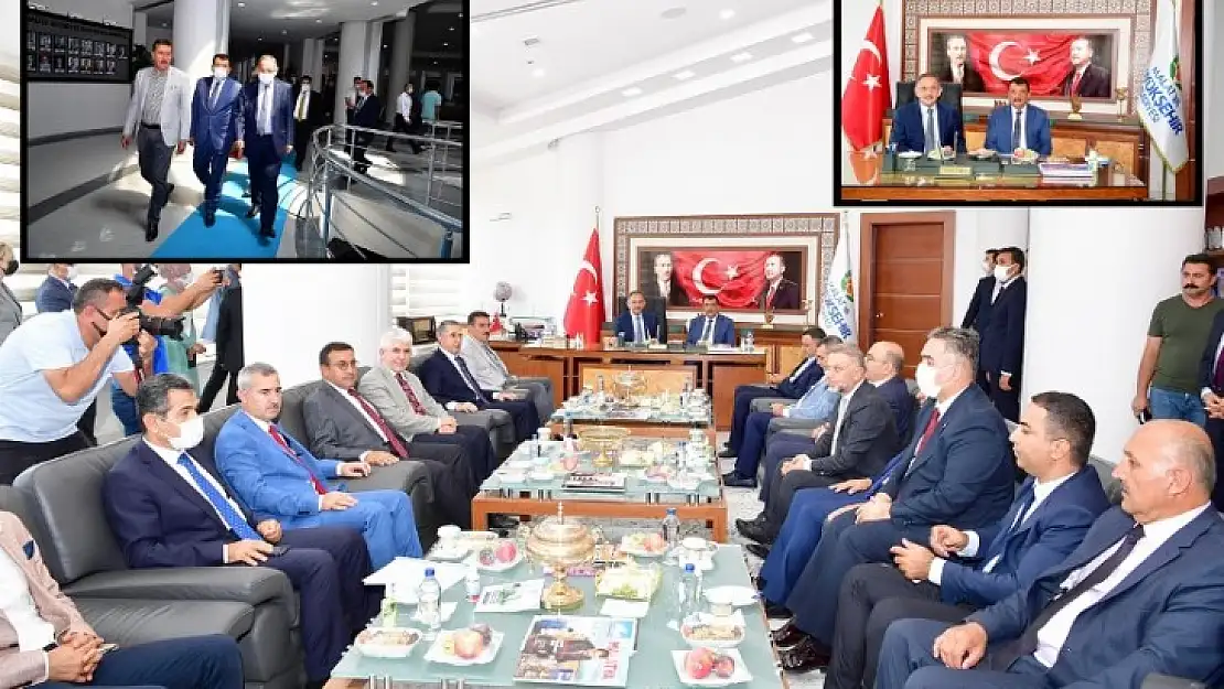 Ak Parti Genel Başkan Yardımcısı Yerel Yönetimler Başkanı Özhaseki'den Başkan Gürkan'a Ziyaret