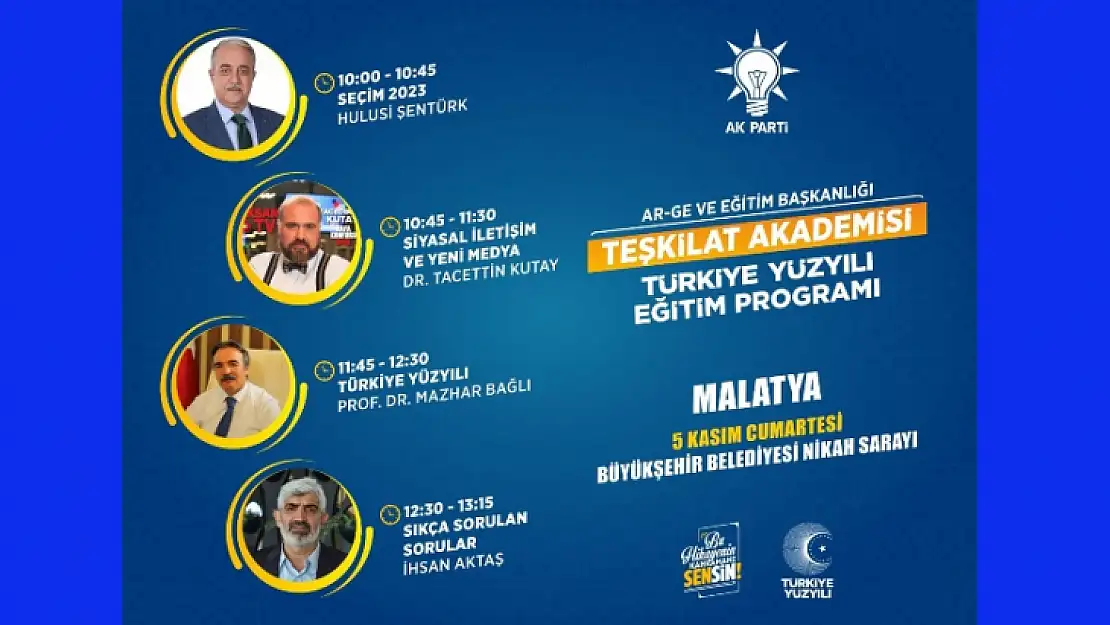 AK Parti, Teşkilat Akademisi  Eğitim Programı