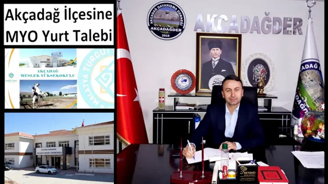 AKÇADAĞDER'den MYO Öğrencilerine Yurt Talebi