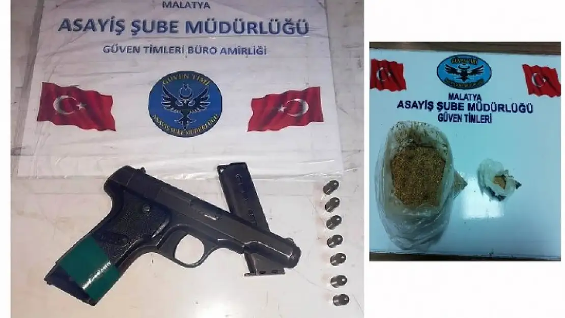 Asayiş Uygulamalarında Silah ve Uyuşturucu Yakalandı