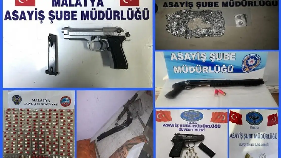 Asayiş Uygulamalarında Uyuşturucu ve Silah Ele Geçirildi