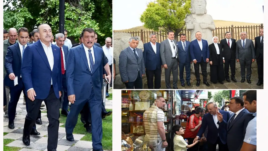 Bakan Çavuşoğlu, Kent Müzesi ve Arslantepe Höyüğü'nü Gezdi