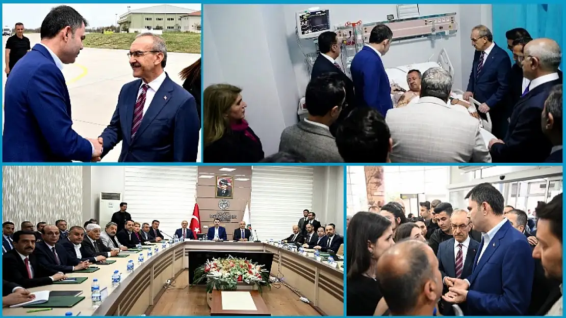 Bakan Kurum'dan İlk Ziyaret Hastanede İl Başkanı Bakan'a