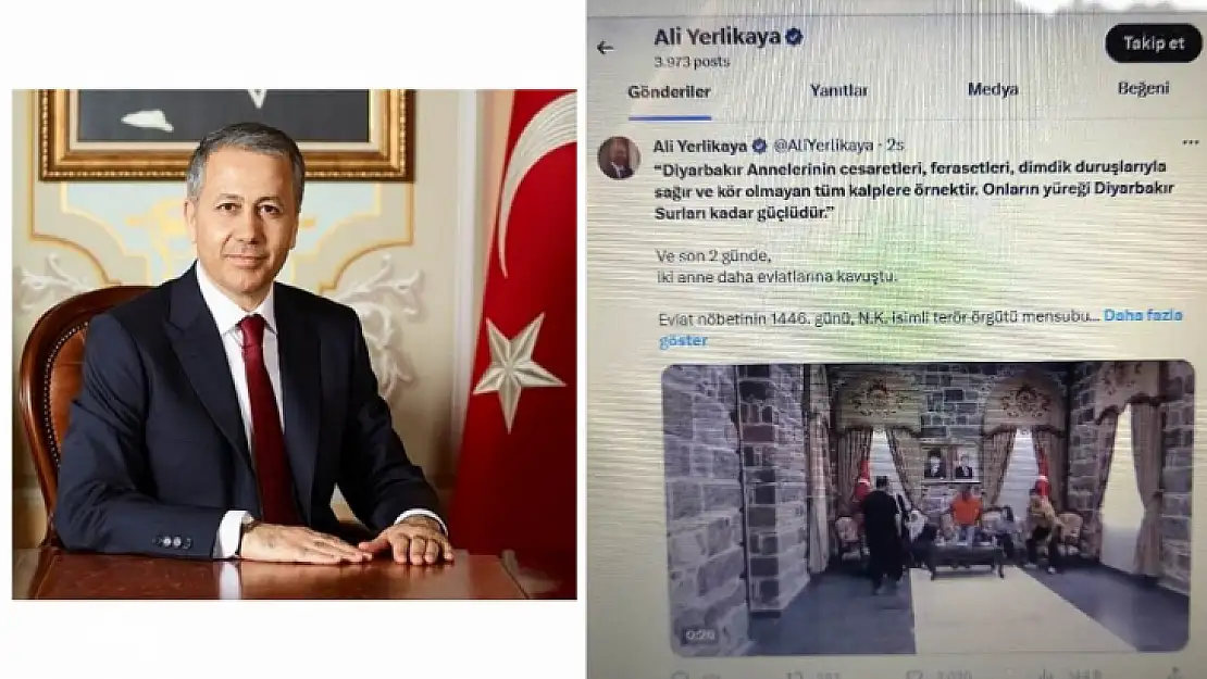 Bakan Yerlikaya' Diyarbakır Anneleri Diyarbakır Surları Kadar Güçlüdür'