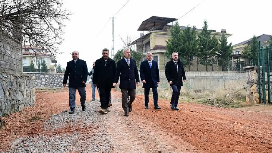 Başkan Çınar Yakınca Mahallesindeki Yol Düzenleme Çalışmalarını İnceledi