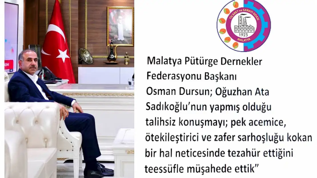 Başkan Dursun' Yapılan Açıklama Talihsiz'