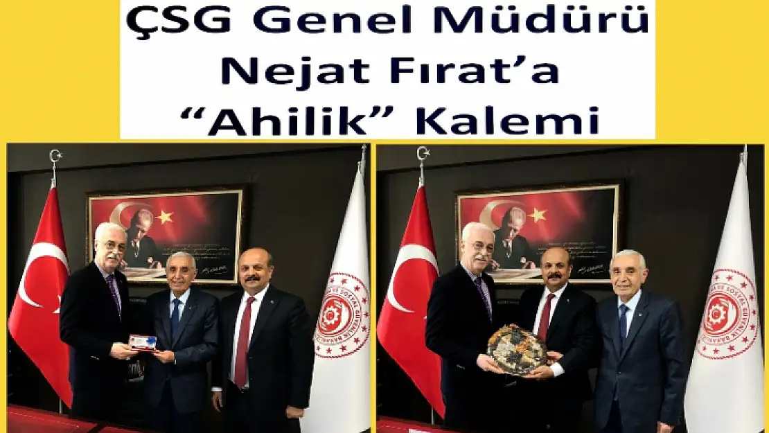 Başkan Evren'den Genel Müdür Fırat'a 'Ahilik' Kalemi