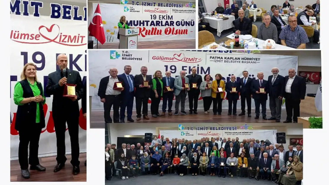 Başkan Fatma Kaplan Hürriyet'ten Terzibayırı Mahalle Muhtarı Cengiz Kurtuluş'a Plaket