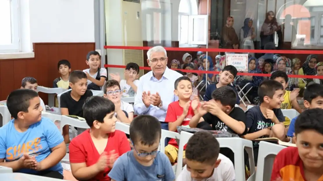 Başkan Güder'den Yaz Kur'an Kursu Öğrencilerine Ziyaret