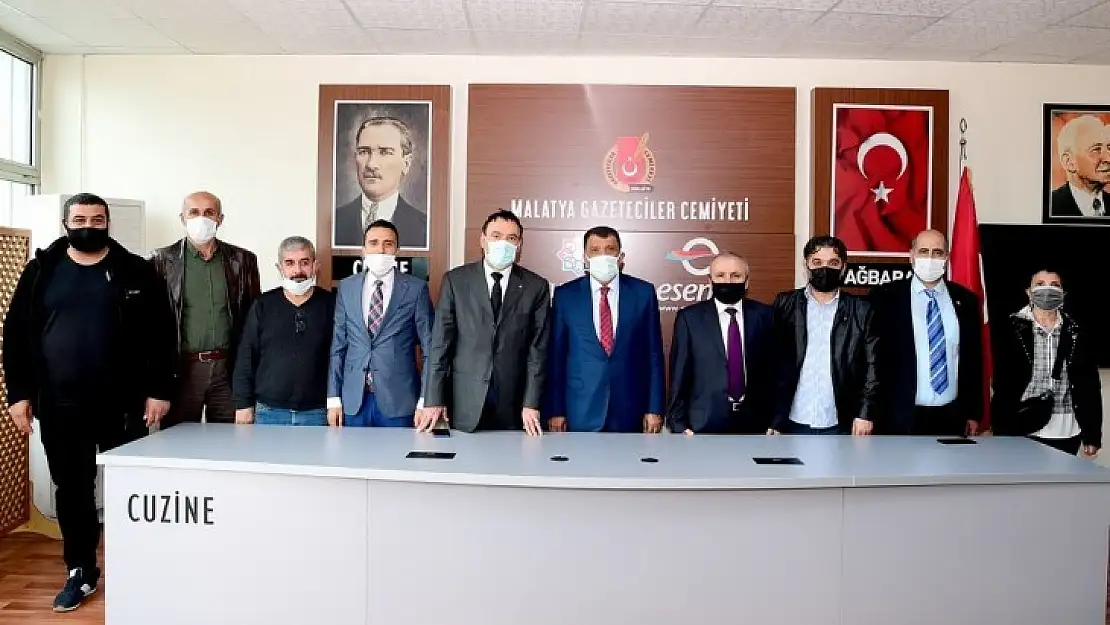 Başkan Gürkan'dan Malatya Gazeteciler Cemiyetine Ziyaret