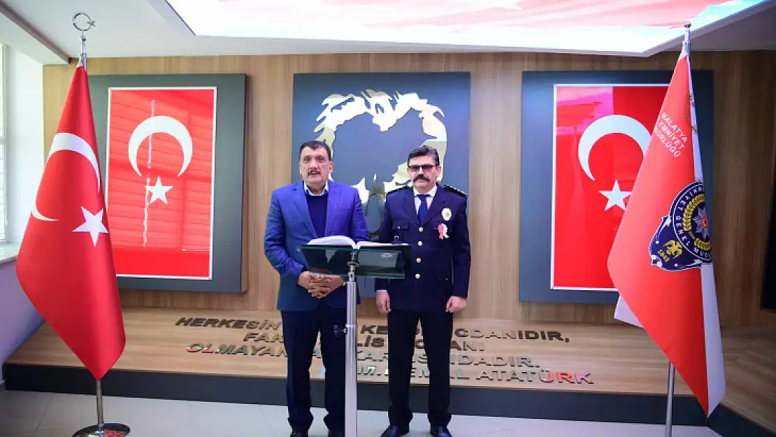 Başkan Gürkan Polis Teşkilatının 176. Kuruluş Yılı dolayısıyla İl Emniyet Müdürü Ercan Dağdeviren'e ziyaret