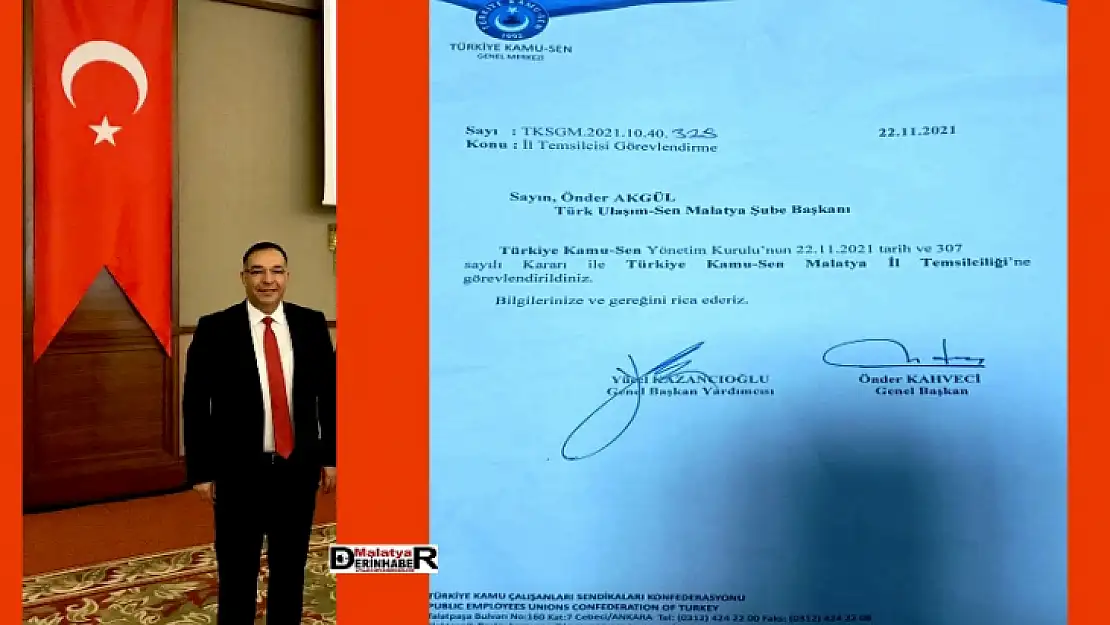 Başkan Önder Akgül'e Önemli Görev