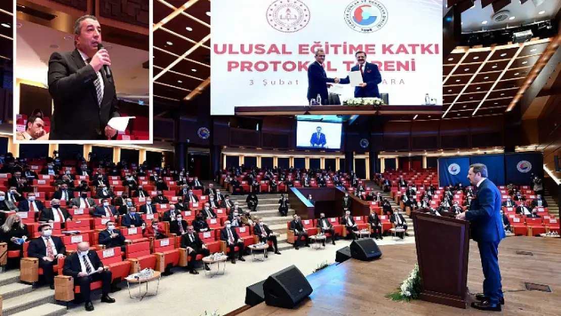 Başkan Özcan Ulusal Eğitime Katkı Protokol Törenine Katıldı