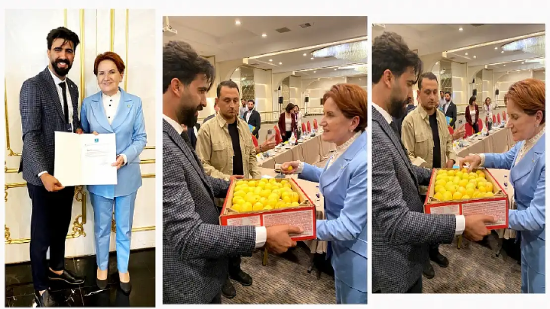 Başkan Topaloğlundan Genel Başkan Meral Akşener'e Kayısı İkramı