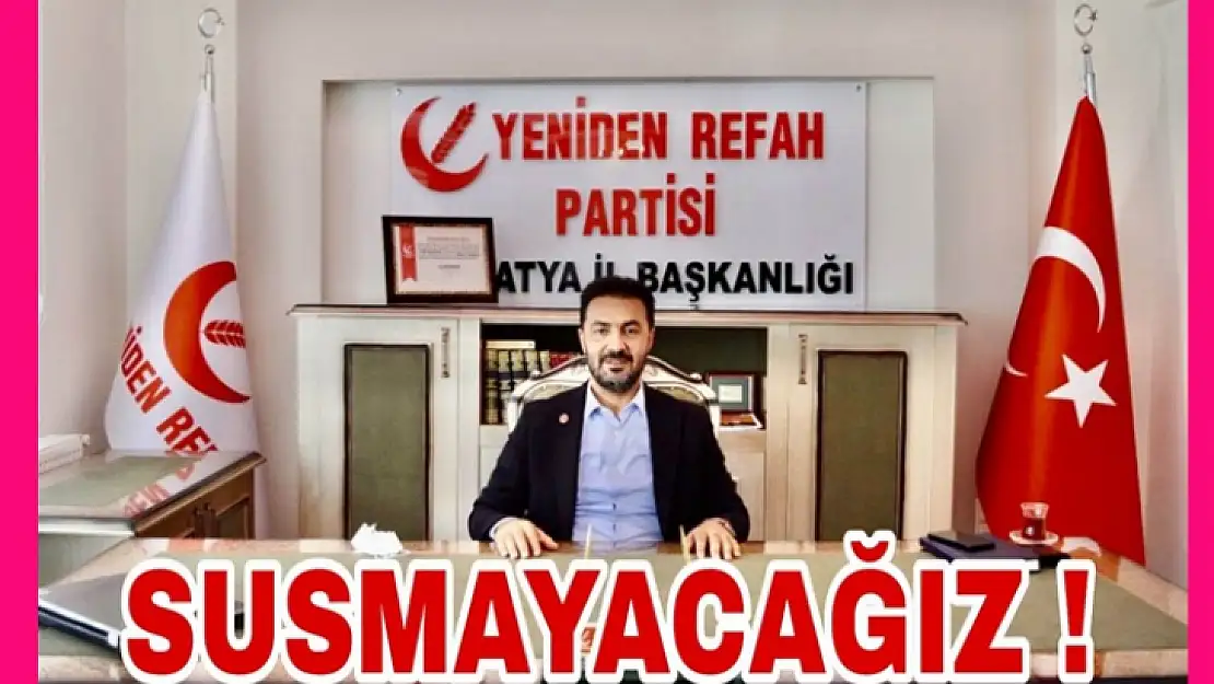Başkan Yıldırım' Bu Millet İçin Susmayacağız!'