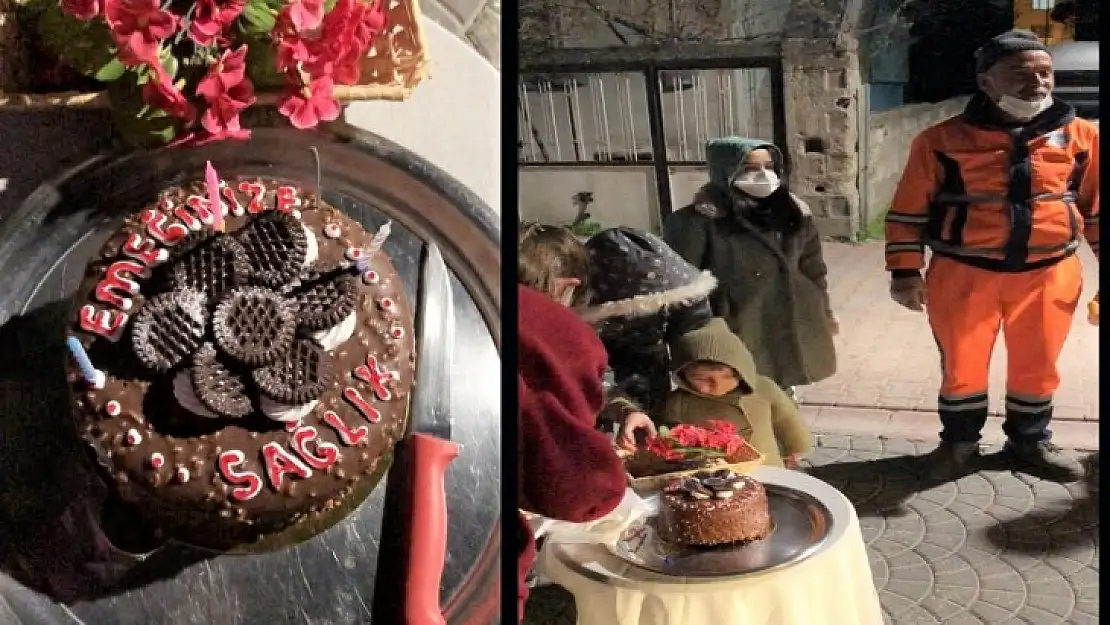 Battalgazi Belediyesi Temizlik Görevlilerine Sürpriz Kutlama