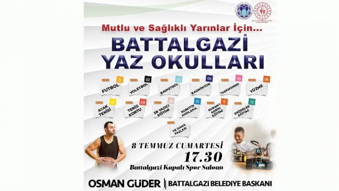 Battalgazi'de Yaz Spor Okulları Başlıyor