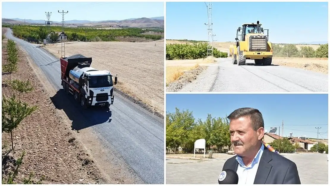 Battalgazi'deki Kırsalda Asfaltsız Yol Kalmıyor
