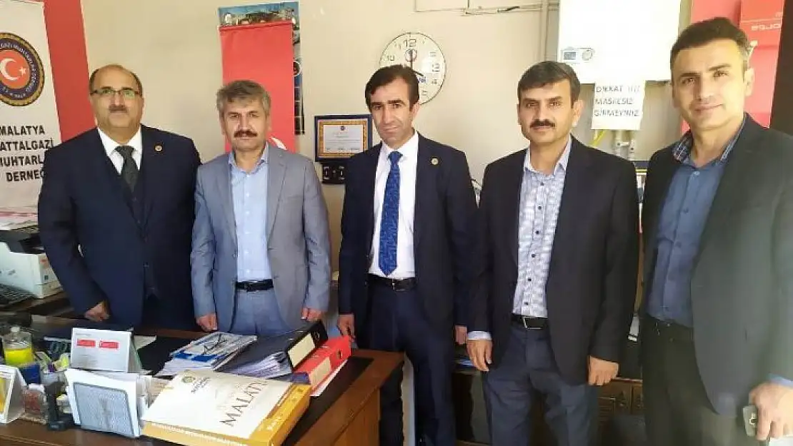 Battalgazi Muhtarlar Derneğine Eğitim Bir-Sen'den Ziyaret