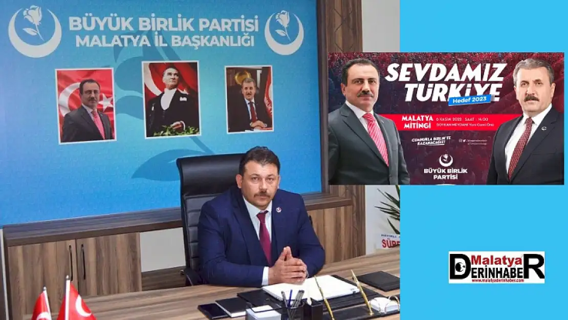 BBP İlk Açıkhava Mitingine Malatya İle Başlıyor.