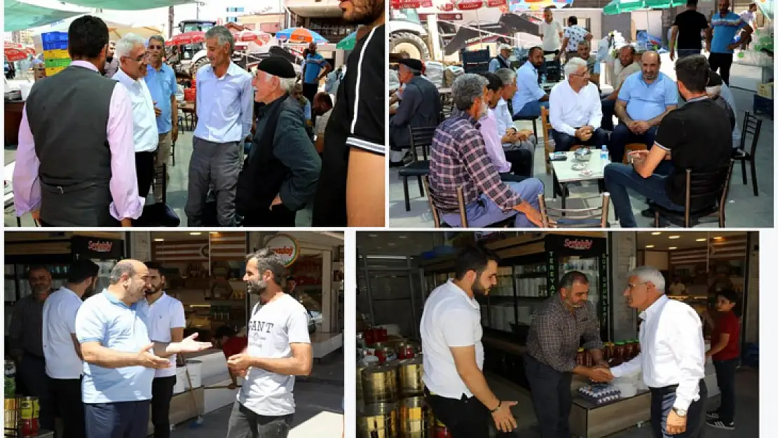 Belediye Başkanı Güder ve İlçe Başkanı Kahveci'den Esnaf Ziyareti