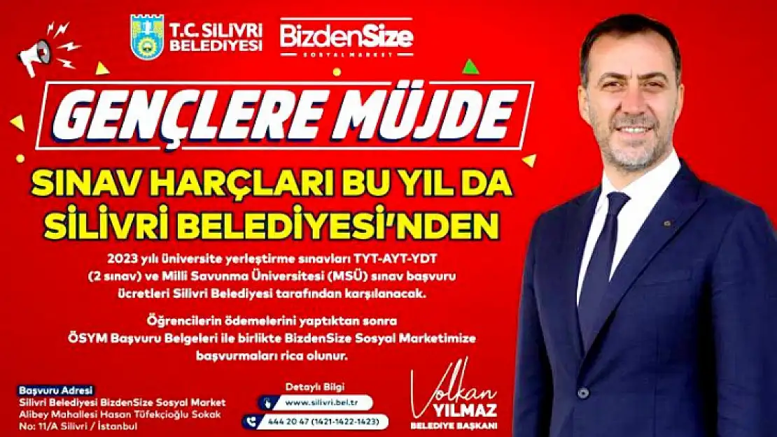 Öğrencilerin Sınav Harçları Belediyeden