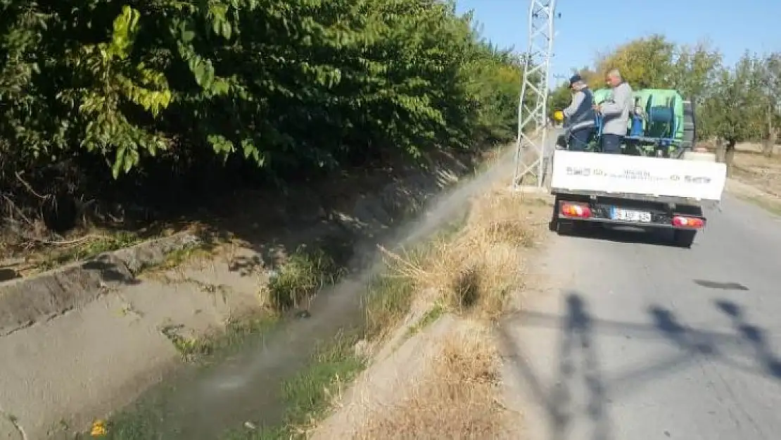 Büyükşehir Belediyesi haşere üreme alanlarında ilaçlama