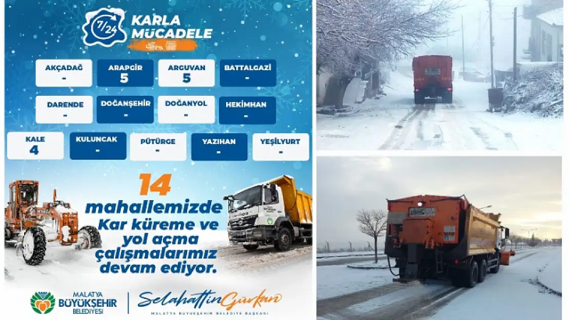 Büyükşehir Belediyesi Karla Mücadelede Başarılı