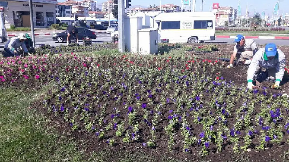 Büyükşehir Belediyesi Parkları ve Refüjleri Yeniliyor