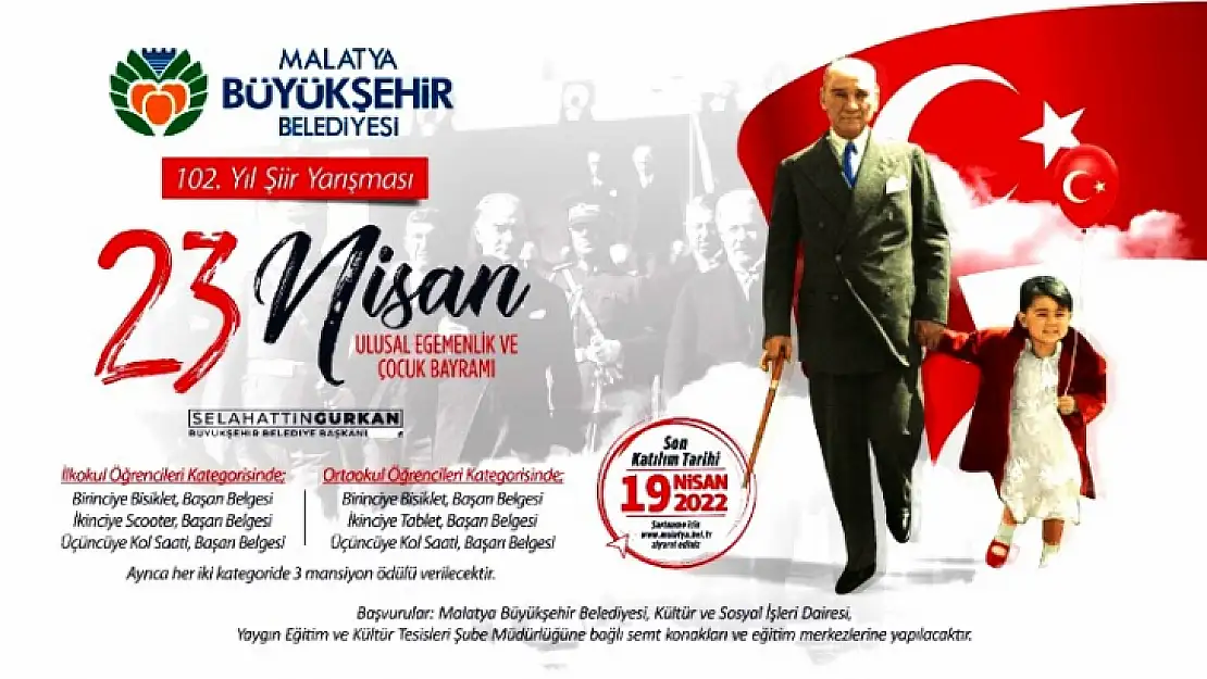 Büyükşehir'den '102. Yıl Şiir Yarışması'