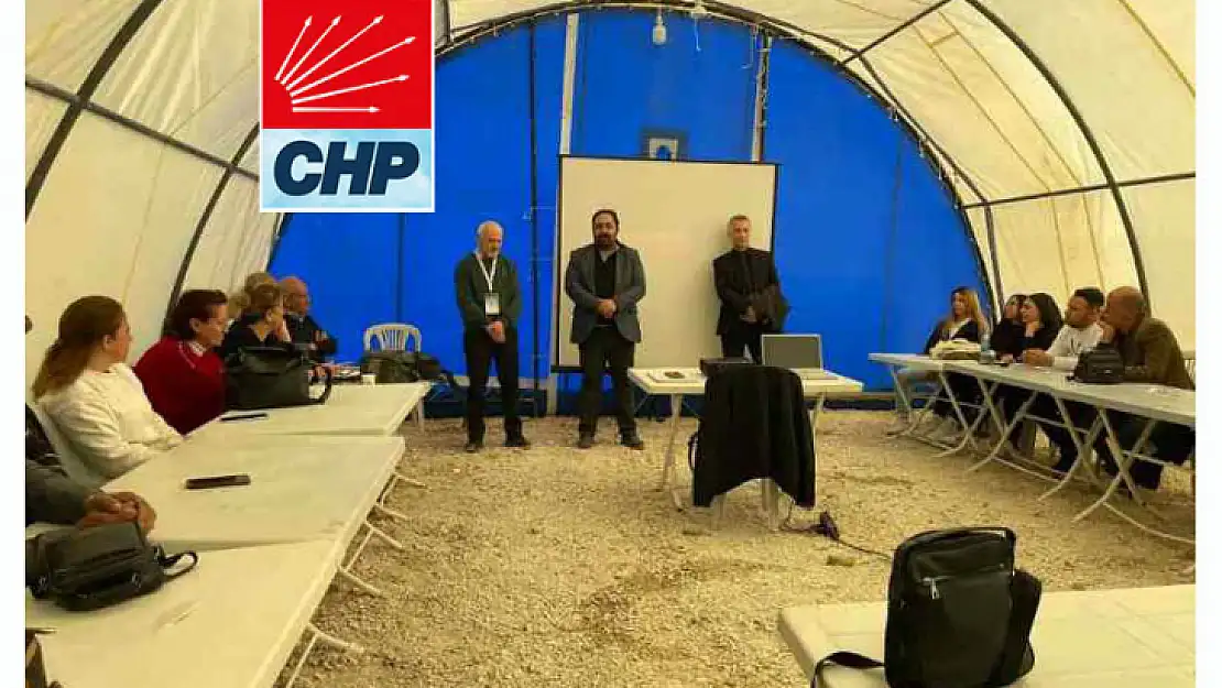 CHP İl Başkanlığından Çadırda Sandık Güvenliği Eğitimi