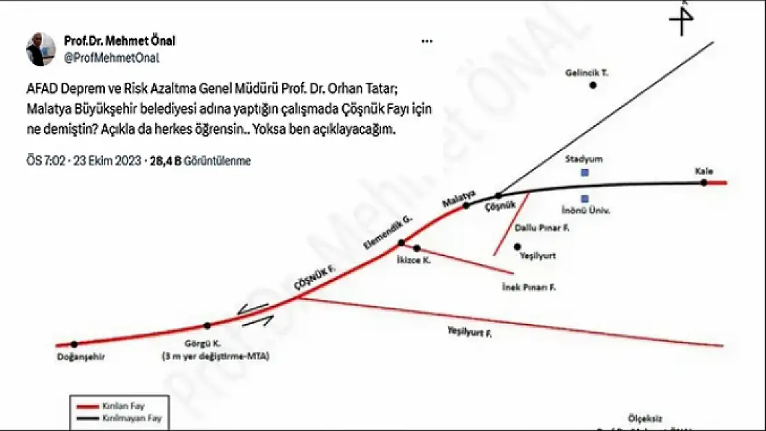 Çöşnük Fayı İle İlgili Gizlenen Bilgi Ne?