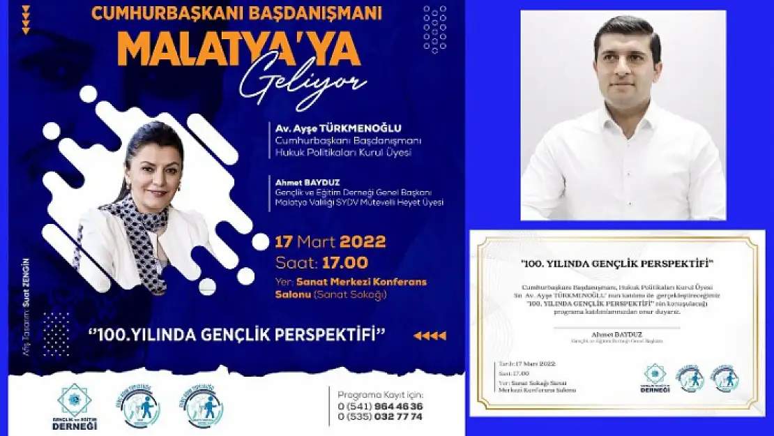 Cumhurbaşkanı Başdanışmanı Malatya'ya Geliyor