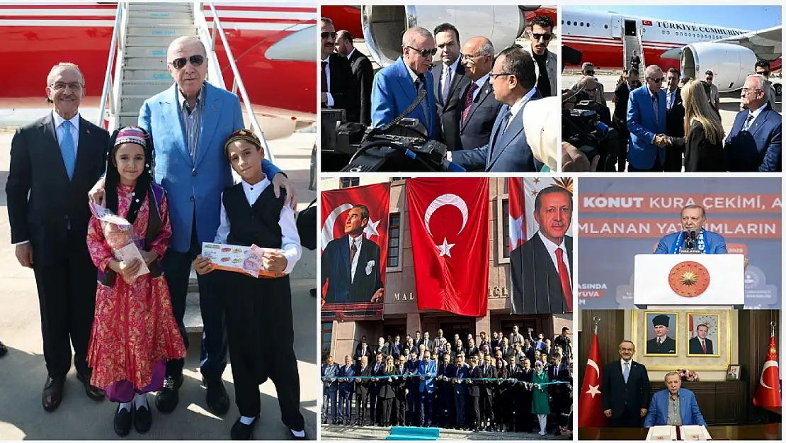 Cumhurbaşkanı Erdoğan'a Malatya'da Coşkulu Karşılama