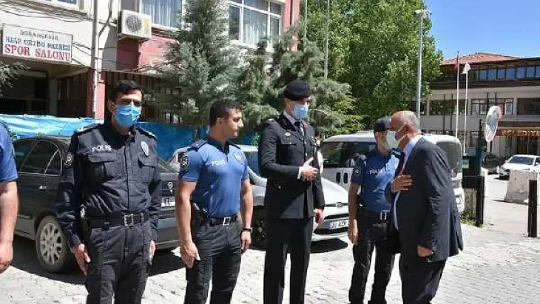 Doğanşehir İlçesinde Protokolden Bayram Ziyareti
