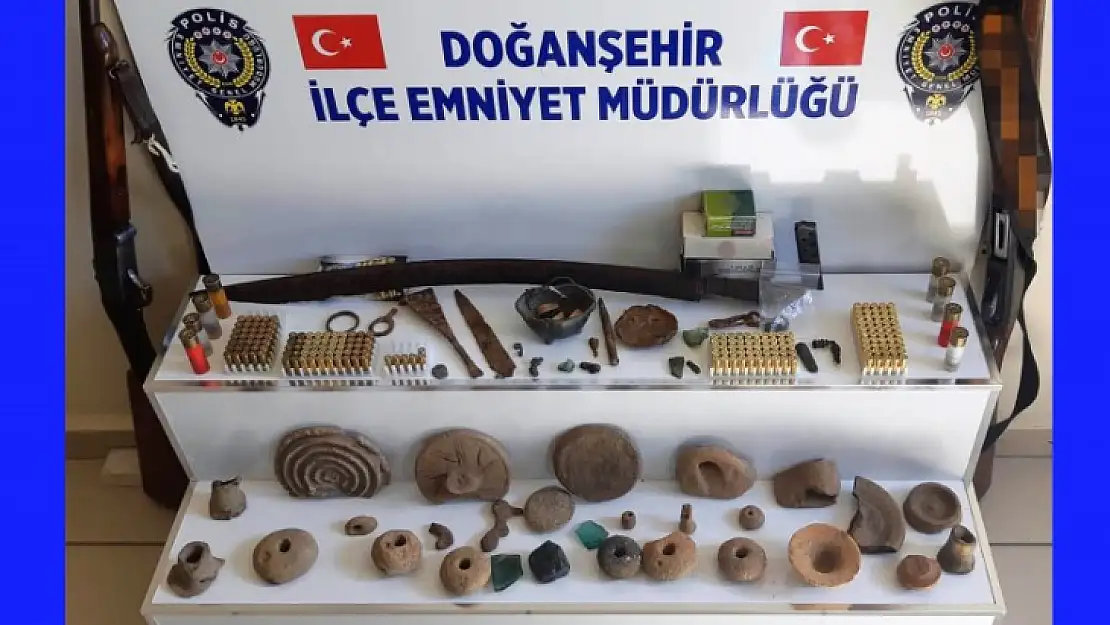 Doğanşehir İlçesinde Tarihi Eser Operasyonu