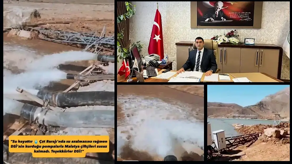 DSİ'den Çiftçiye can suyu: Çat Barajından Umut Taştı