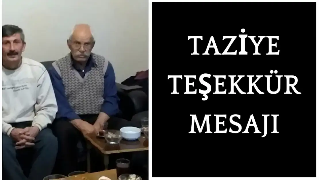 DURMAZ AİLESİNDEN TAZİYE TEŞEKKÜR MESAJI