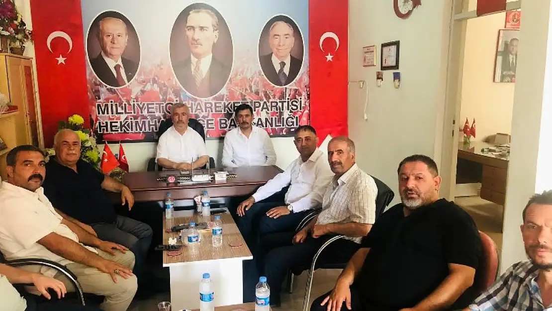 Fevzi Şahin'den MHP Hekimhan İlçe Teşkilatına Ziyaret