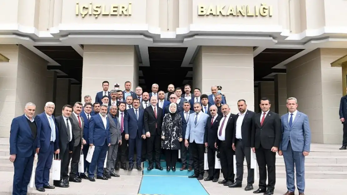 Gürkan, Muhtarlarla Birlikte Bakan Soylu İle Görüştü