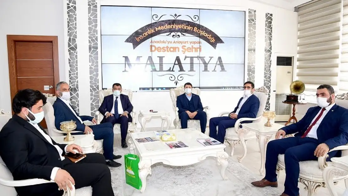 HÜDA-PAR Malatya İl Bşk. Dönmezer'den Başkan Gürkan'a Ziyaret