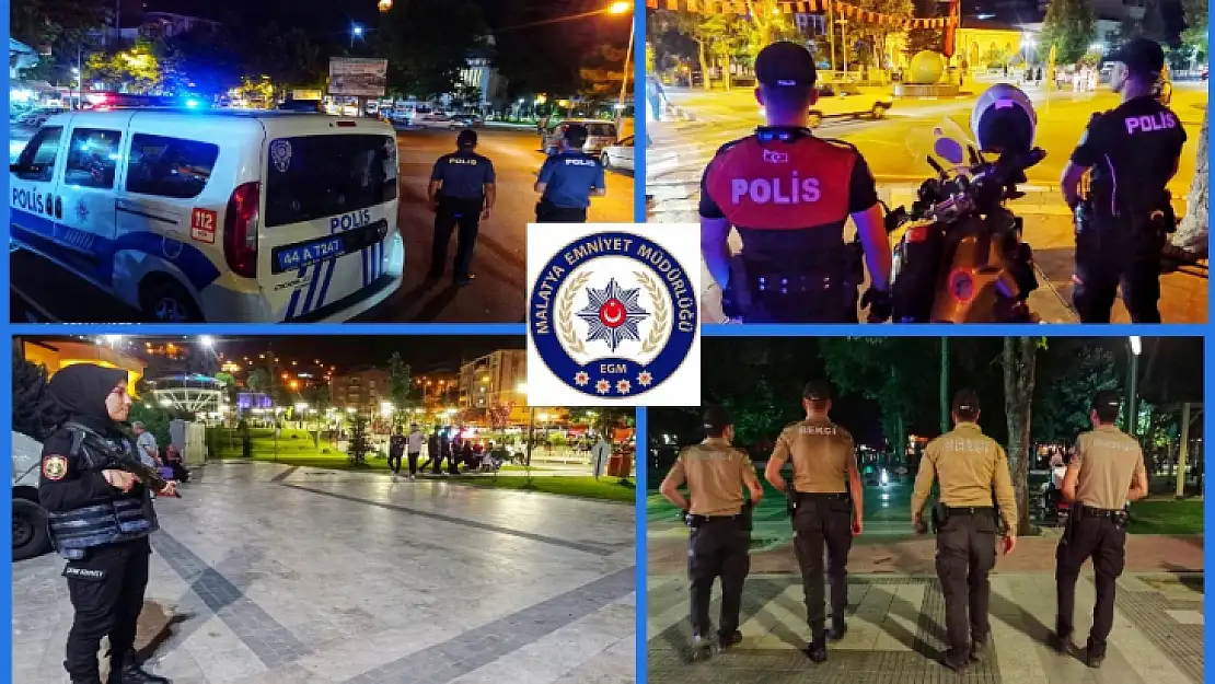 Huzur Kenti Malatya'da Polis Ekiplerinden sıkı Denetim