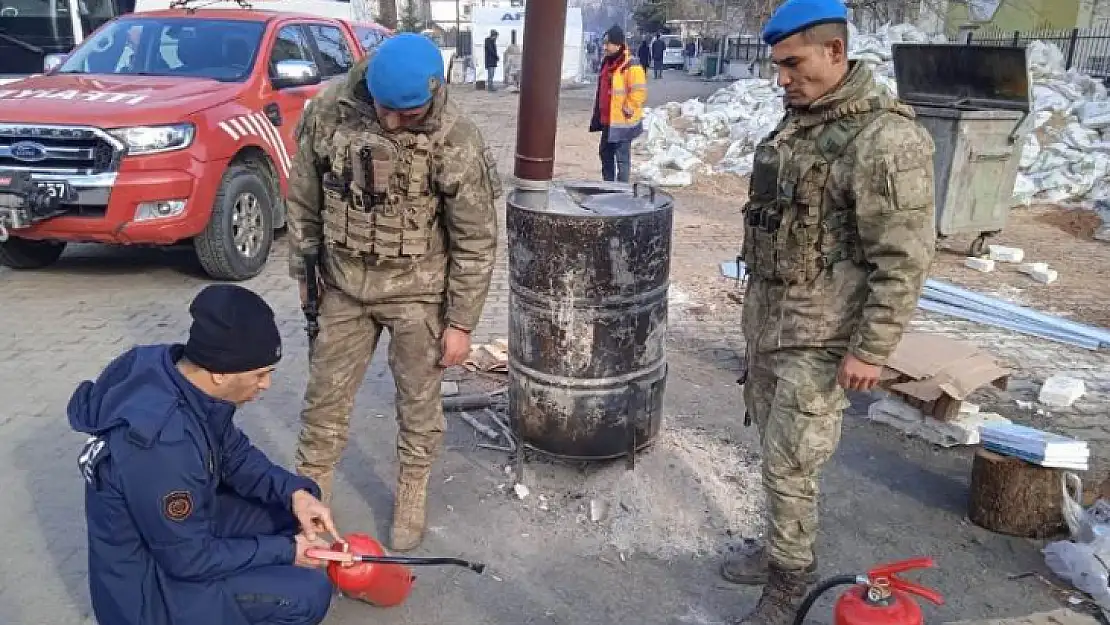 İtfaiye'den Çadır ve Konteynır yangınlarına Karşı Uyarı